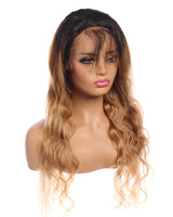 Next Day Hair - 13"x4" Body Wave Frontal Lace Wig Dipped in Gold Color