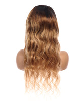 Next Day Hair - 13"x4" Body Wave Frontal Lace Wig Dipped in Gold Color