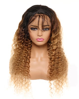 Next Day Hair - Pineapple Frontal Lace Wig Dipped in Gold Color