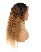 Next Day Hair - Pineapple Frontal Lace Wig Dipped in Gold Color