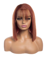 Next Day Hair - Straight Frontal Lace Wig Cinnamon Color