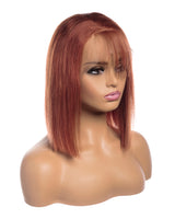 Next Day Hair - Straight Frontal Lace Wig Cinnamon Color