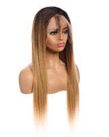 Next Day Hair - 13"x6" Straight Frontal Lace Wig Dipped in Gold Color