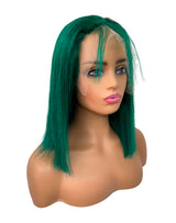 Next Day Hair - Straight Frontal Lace Wig Green Color