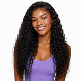 Next Day Hair - Straight Transparent Lace Wig Jet Black Color