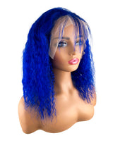 Next Day Hair - Bohemian Frontal Lace Wig Blue Color