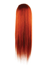 Next Day Hair - Straight Transparent Lace Wig Ginger Color