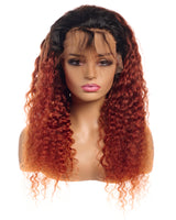 Next Day Hair - 13"x4" Pineapple Frontal Lace Wig T1B/Ginger Color
