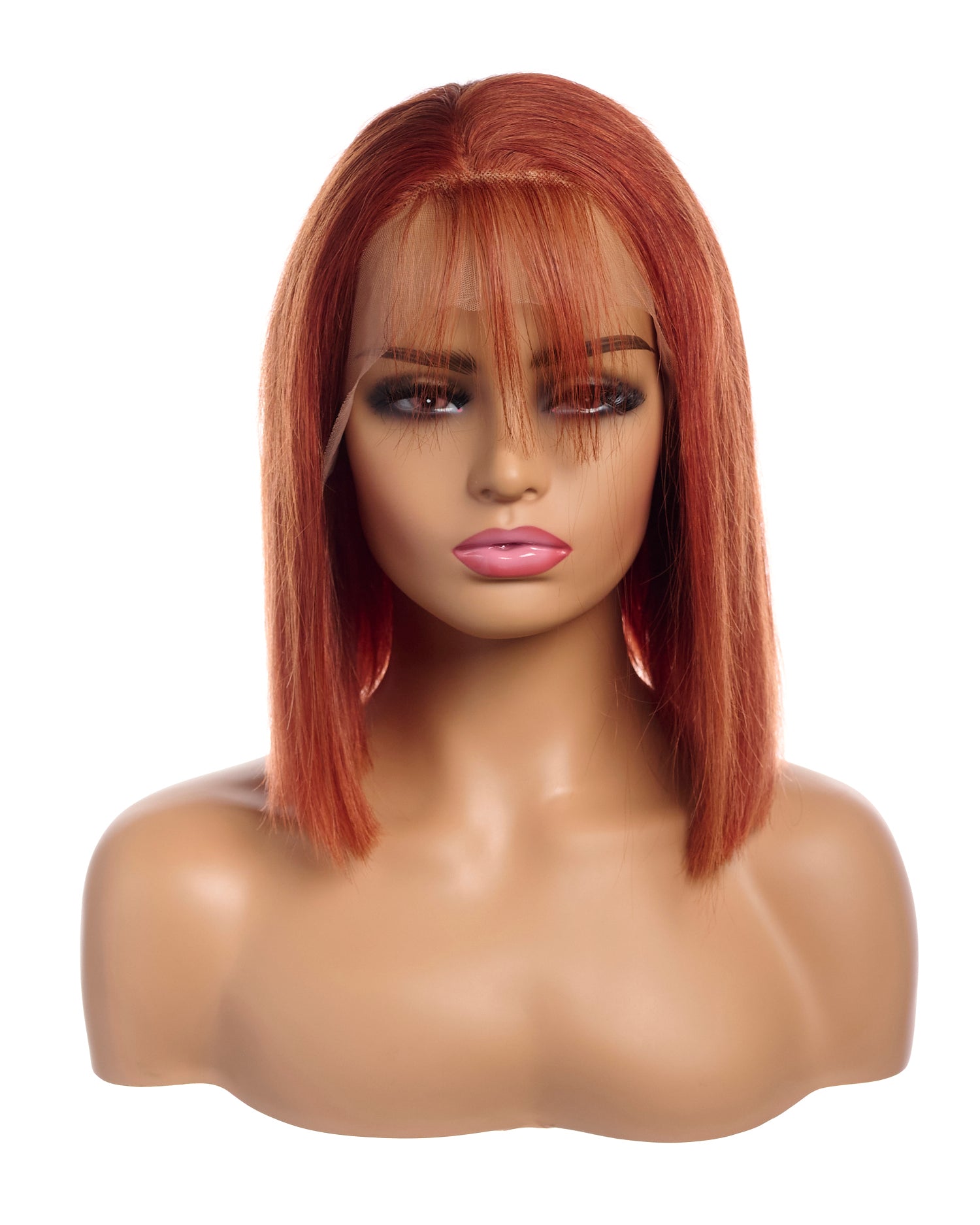 Next Day Hair Straight Frontal Lace Wig Ginger Color