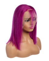 Next Day Hair - 13"x4" Straight Frontal Lace Wig Purple Color