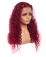 Next Day Hair - 13"x6" Pineapple Frontal Lace Wig Burgandy Color