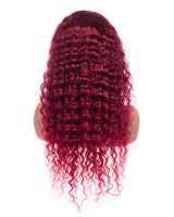 Next Day Hair - 13"x6" Pineapple Frontal Lace Wig Burgandy Color