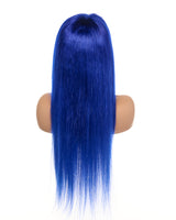 Next Day Hair - Straight Frontal Lace Wig Blue Color