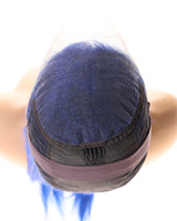 Next Day Hair - Straight Frontal Lace Wig Blue Color