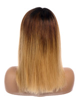 Next Day Hair - 13"x6" Straight Frontal Lace Wig Dipped in Gold Color