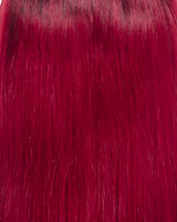 Next Day Hair - Straight Frontal Lace Wig Dipped in Wine Color