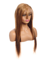 Next Day Hair - 13"x6" Straight Frontal Lace Wig Dulce de Leche Color