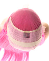 Next Day Hair - Straight Frontal Lace Wig Fushia Color