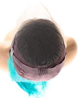 Next Day Hair - Straight Frontal Lace Wig Green Ombre Color