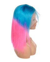 Next Day Hair - Straight Frontal Lace Wig Mermaid Color