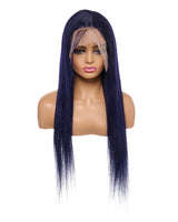 Next Day Hair - Straight Frontal Lace Wig Midnight Blue Color