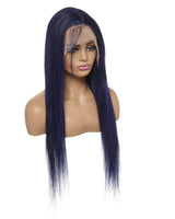 Next Day Hair - Straight Frontal Lace Wig Midnight Blue Color
