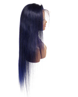 Next Day Hair - Straight Frontal Lace Wig Midnight Blue Color