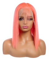 Next Day Hair - 13"x6" Straight Frontal Lace Wig Peach Rose Color