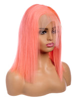 Next Day Hair - 13"x6" Straight Frontal Lace Wig Peach Rose Color