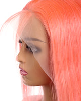 Next Day Hair - 13"x6" Straight Frontal Lace Wig Peach Rose Color