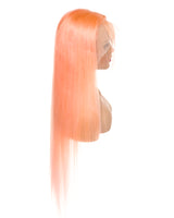 Next Day Hair - Straight Frontal Lace Wig Peach Rose Color