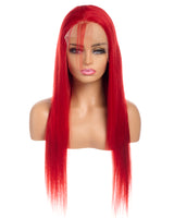 Next Day Hair - 13"x6" Straight Frontal Lace Wig Red Color