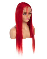 Next Day Hair - 13"x6" Straight Frontal Lace Wig Red Color