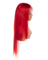 Next Day Hair - 13"x6" Straight Frontal Lace Wig Red Color