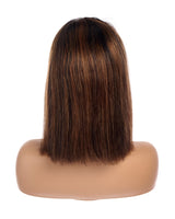Next Day Hair - 13"x6" Straight Frontal Lace Wig In Chocolate Color