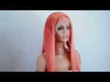 Next Day Hair - 13"x6" Straight Frontal Lace Wig Peach Rose Color