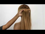 Next Day Hair - 13"x6" Straight Frontal Lace Wig Dipped in Gold Color