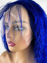 Next Day Hair - Bohemian Frontal Lace Wig Blue Color