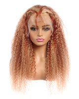 Next Day Hair - 13"x6" Bohemian Frontal Lace Wig Cinnamon Blonde Color