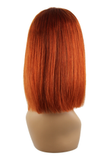 Next Day Hair - Straight Transparent Lace Wig Ginger Color
