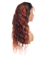 Next Day Hair - 13"x4" Malaysian Wave Frontal Lace Wig Red Fox Color