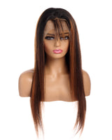 Next Day Hair - 13"x4" Straight Frontal Lace Wig Chestnut Color