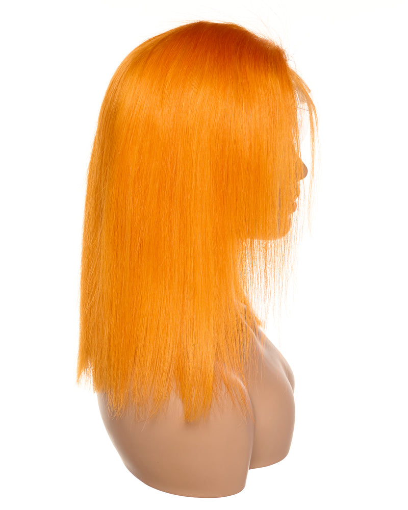 Next Day Hair - Straight Frontal Lace Wig Orange Color