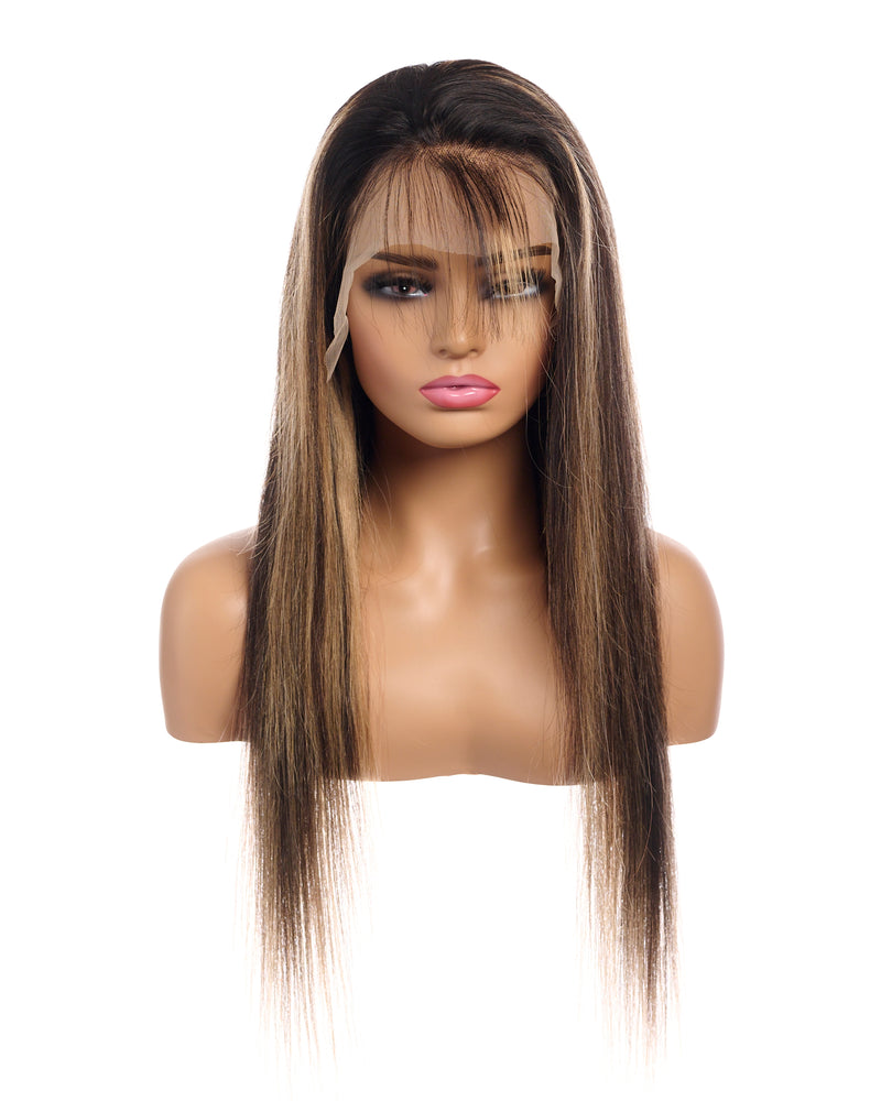 Next Day Hair - 13"x4" Straight Frontal Lace Wig P1B/27 Color