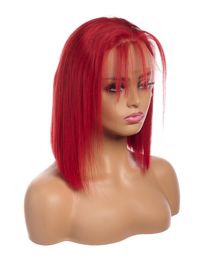 Next Day Hair - 13"x4" Straight Frontal Lace Wig Red Color