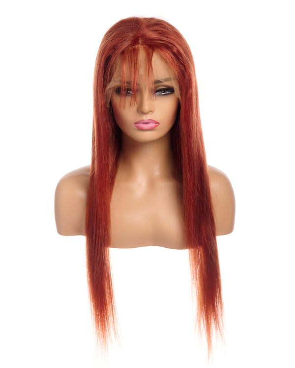 Next Day Hair - 13"x4" Straight Frontal Lace Wig Ginger Color