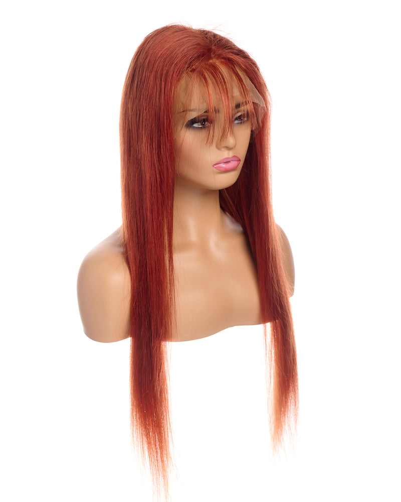 Next Day Hair - 13"x4" Straight Frontal Lace Wig Ginger Color