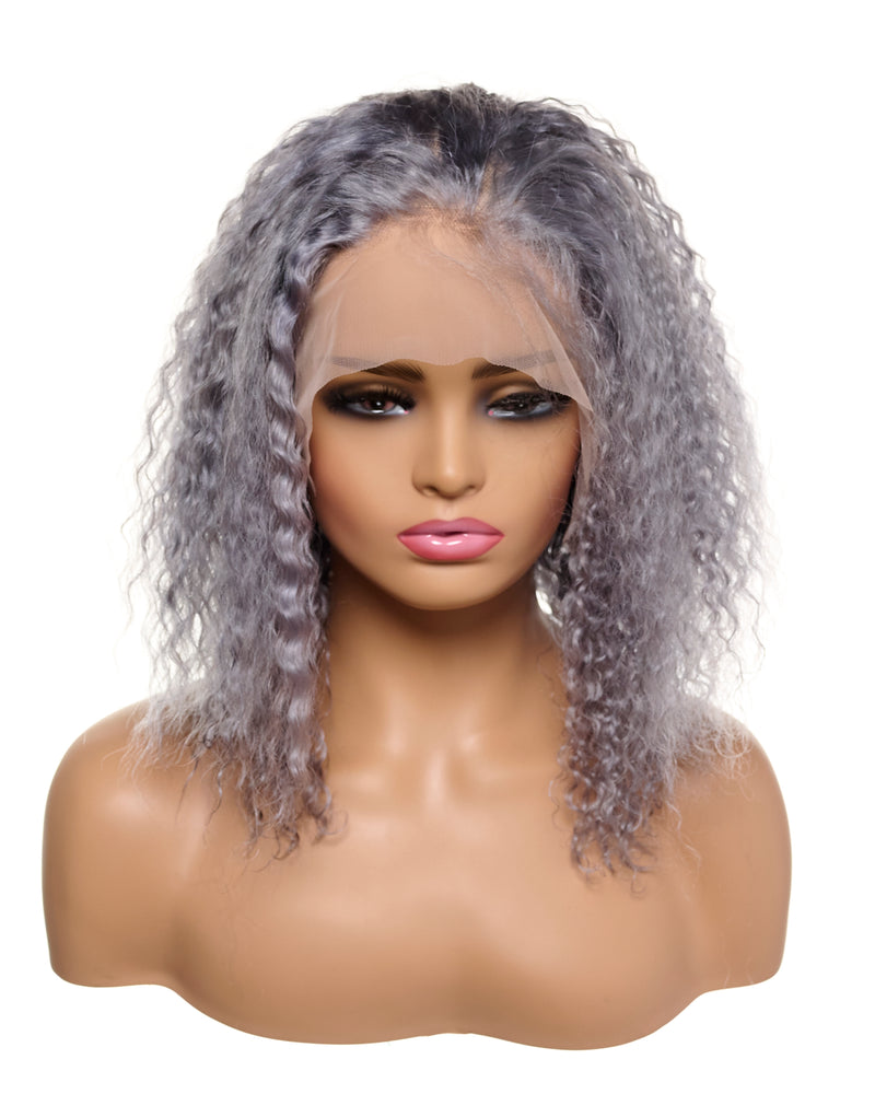 Next Day Hair - Bohemian Frontal Lace Wig Silver Color