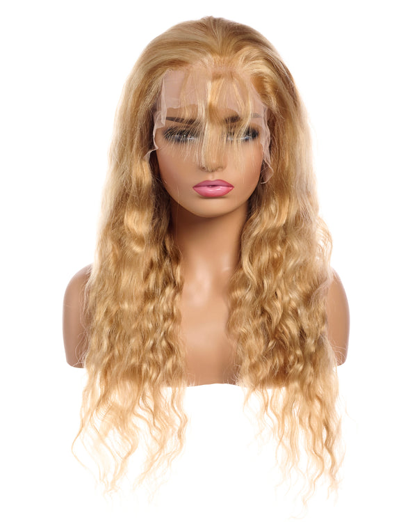 Next Day Hair - 13"x6" Malaysian Wave Frontal Lace Wig Barbie Blonde Color