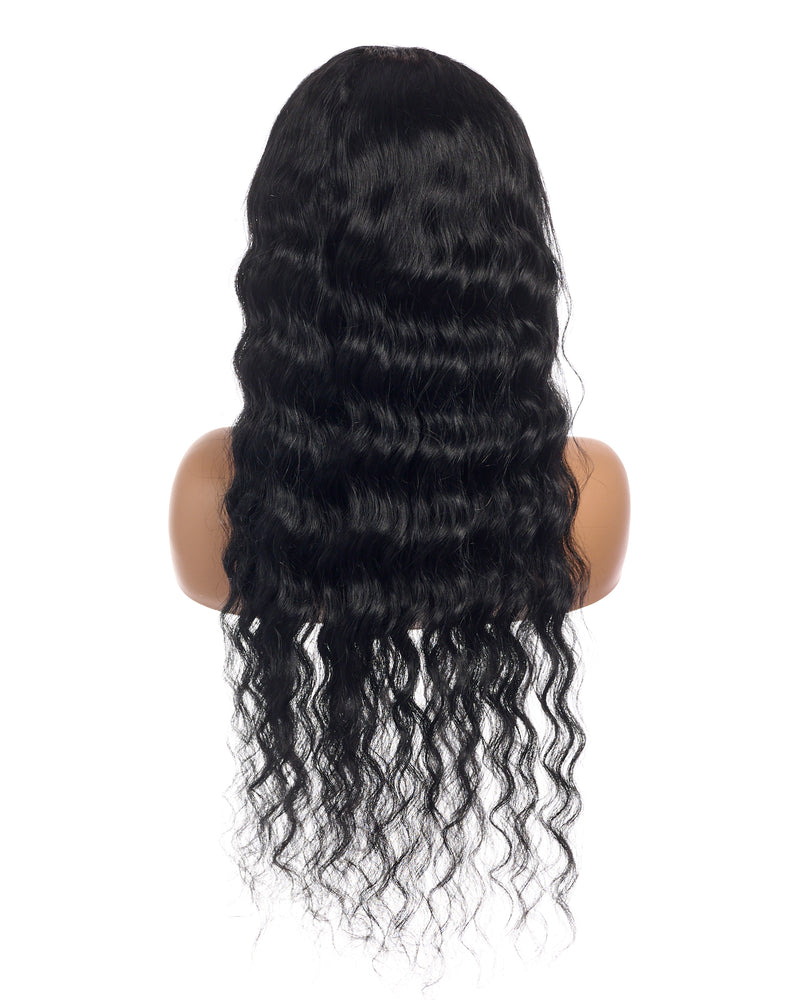 Next Day Hair - 13"x6" Malaysian Wave Frontal Lace Wig Jet Black Color